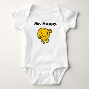 Mr. Men Mr. Happy Is Always Happy Baby Bodysuit
