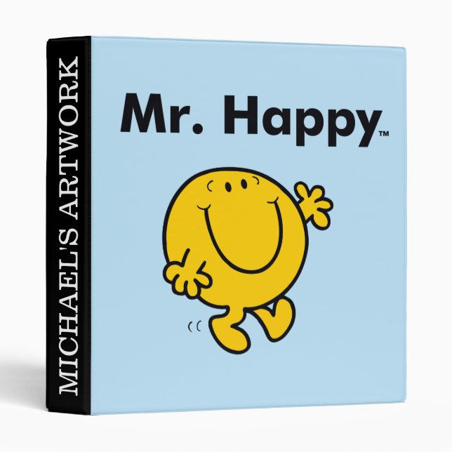 Mr. Men | Mr. Happy Is Always Happy Binder (Front/Spine)