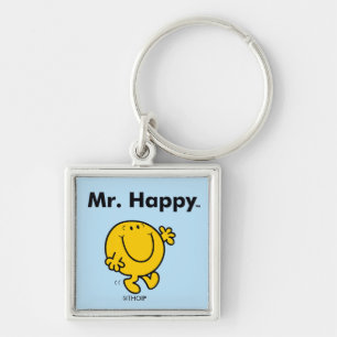 Mr. Men   Mr. Happy Is Always Happy Keychain