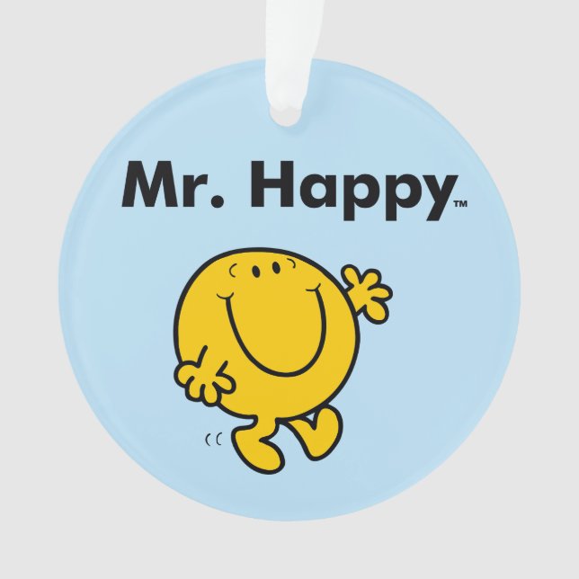 Mr. Men | Mr. Happy Is Always Happy Ornament (Front)