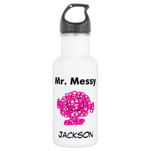 Mr. Men Mr. Messy Is Cute, But Messy 532 Ml Water Bottle