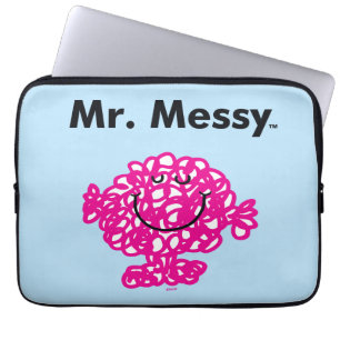 Mr. Men Mr. Messy Is Cute, But Messy Laptop Sleeve