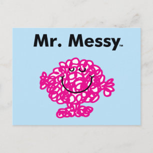 Mr. Men   Mr. Messy Is Cute, But Messy Postcard