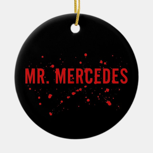 Mr. Mercedes Logo Ceramic Ornament (Front)