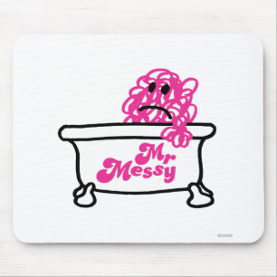 Mr. Messy Bathtub Logo Mouse Pad