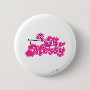Mr. Messy Bathtub Soaking 2 Inch Round Button