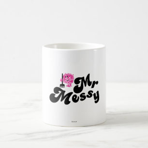 Mr. Messy   Cleaning With Broom Coffee Mug