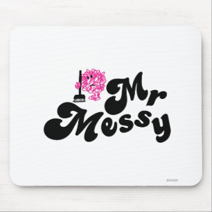 Mr. Messy Cleaning With Broom Mouse Pad