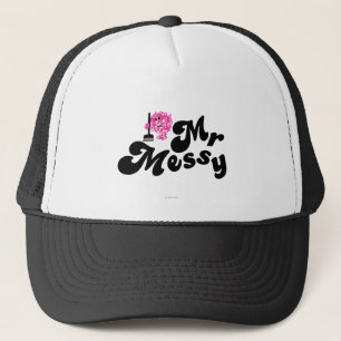 Mr. Messy Cleaning With Broom Trucker Hat
