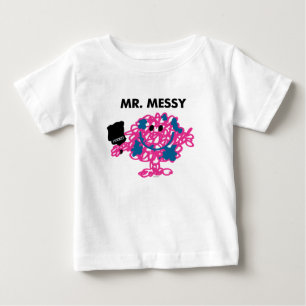 Mr. Messy Holding A Paintbrush Baby T-Shirt