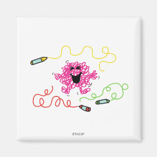 Mr. Messy Playing With Crayons Magnet