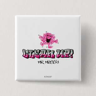 Mr. Messy Says Clean Up 2 Inch Square Button