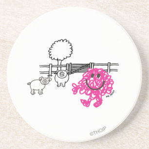 Mr. Messy & Two Pigs Coaster