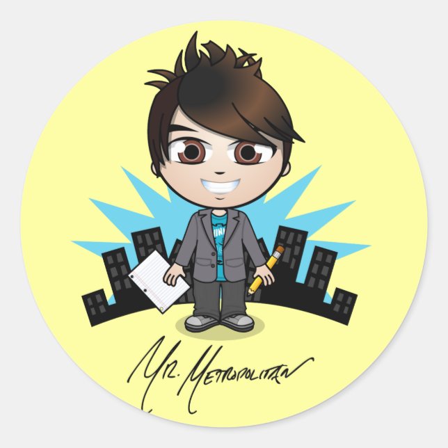 "Mr. Metropolitan" Stickers (Front)