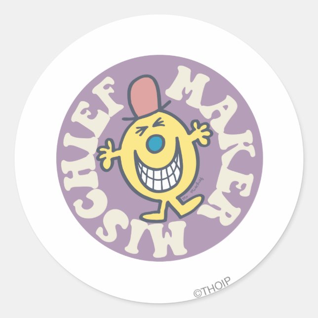 Mr. Mischief | Mischief Maker Classic Round Sticker (Front)