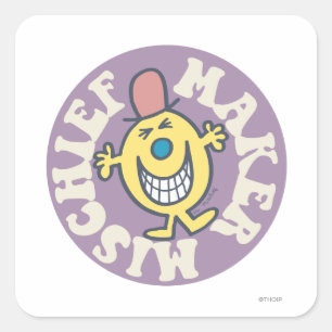 Mr. Mischief Mischief Maker Square Sticker