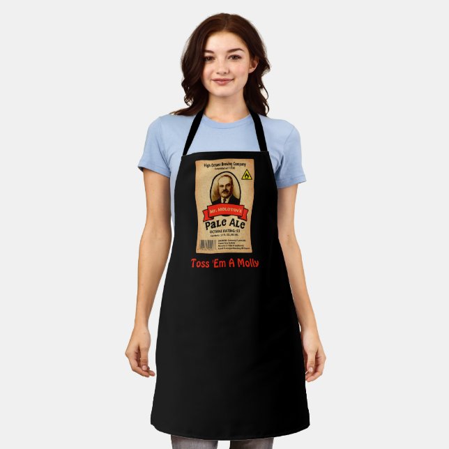 Mr. Molotov's Pale Ale Label Apron (Worn)