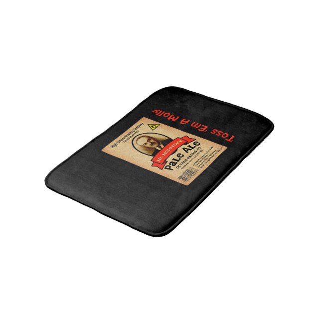 Mr. Molotov's Pale Ale Label Bath Mat (Angled)