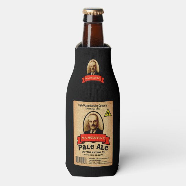 Mr. Molotov's Pale Ale Label Bottle Cooler (Bottle Front)