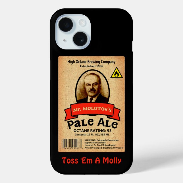 Mr. Molotov's Pale Ale Label Case-Mate iPhone Case (Back)