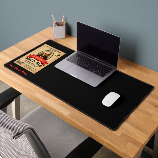 Mr. Molotov's Pale Ale Label Desk Mat (Office 2)