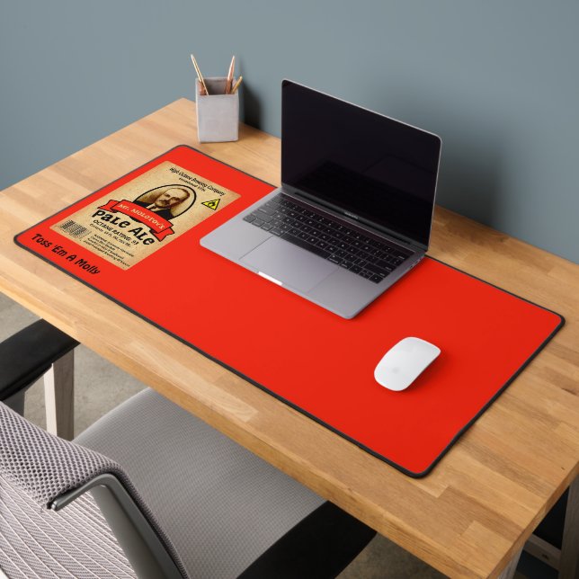 Mr. Molotov's Pale Ale Label Desk Mat (Office 2)
