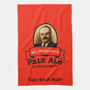 Mr. Molotov's Pale Ale Label Kitchen Towel