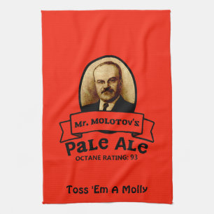 Mr. Molotov's Pale Ale Label Kitchen Towel