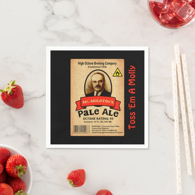 Mr. Molotov's Pale Ale Label Napkin (Insitu)