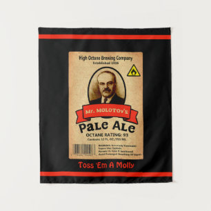 Mr. Molotov's Pale Ale Label Tapestry