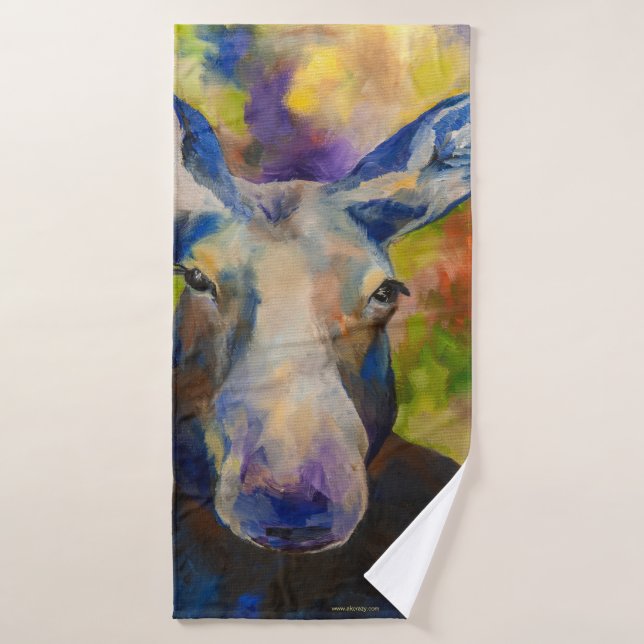 Mr. Moosey Moose Alaskan Bath Towel  (Bath Towel)