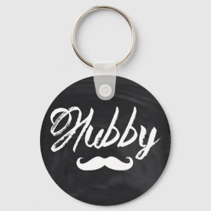 Mr Moustache Groom Honeymoon hubby Keychain