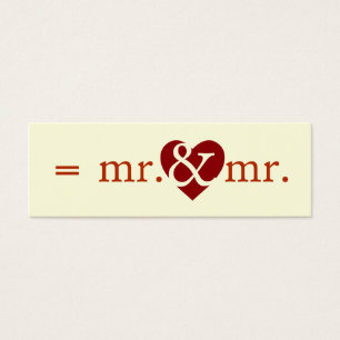 Mr & Mr Do the Math Tags