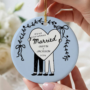 Mr & Mr First Christmas Ornament