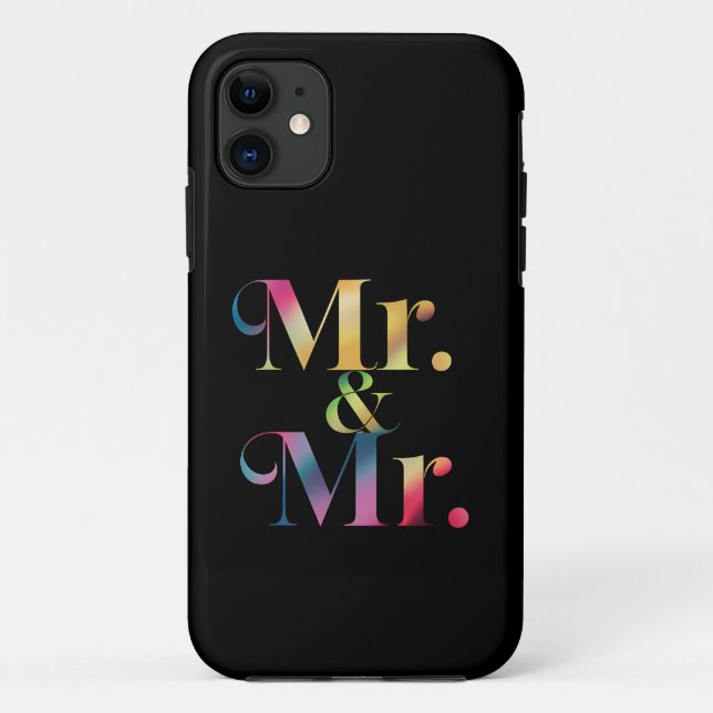 Mr. & Mr. Gay Bachelor Party Gay Marriage  Case-Mate iPhone Case (Back)