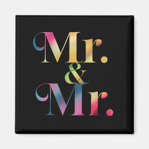 Mr. & Mr. Gay Bachelor Party Gay Marriage  Magnet
