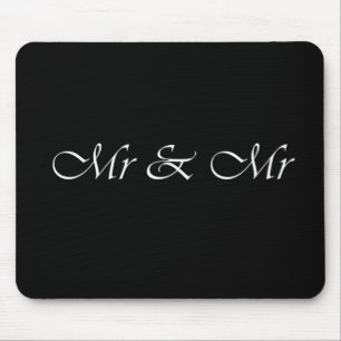 Mr & Mr Mouse Pad