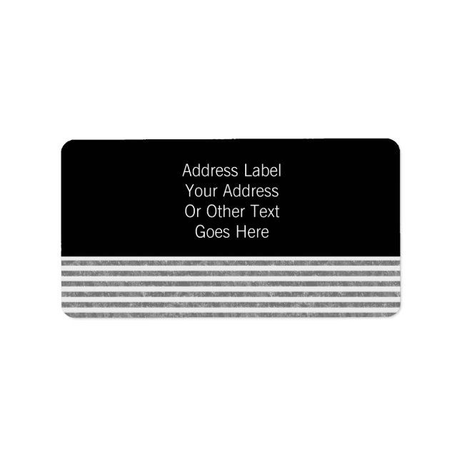 Mr & Mr Text Template Personalized Label (Front)