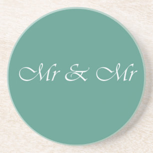 Mr & Mr Typography Coaster
