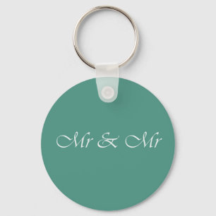 Mr & Mr Typography Keychain
