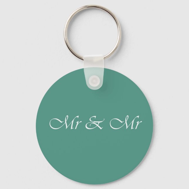 Mr & Mr Typography Keychain (Front)