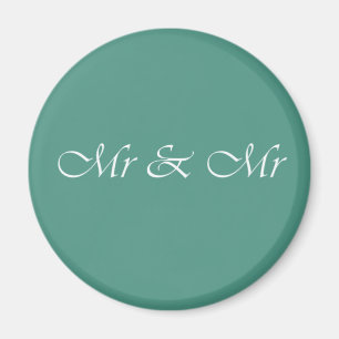 Mr & Mr Typography Magnet