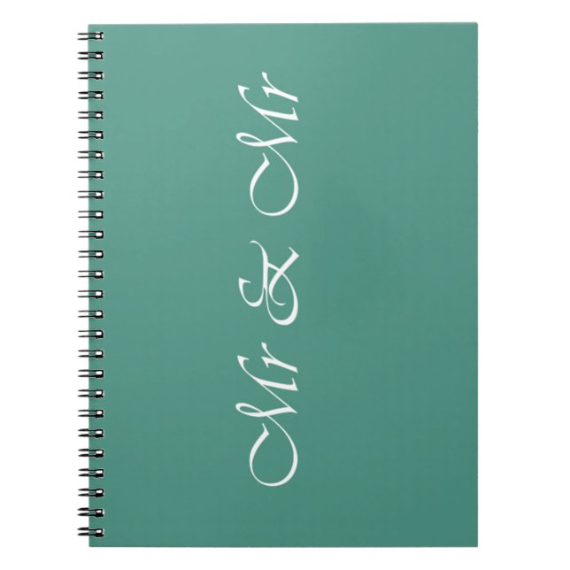 Mr & Mr Typography Notebook (Front)