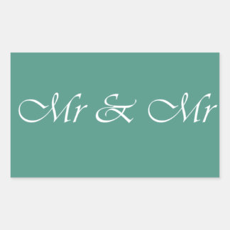 Mr & Mr Typography Sticker