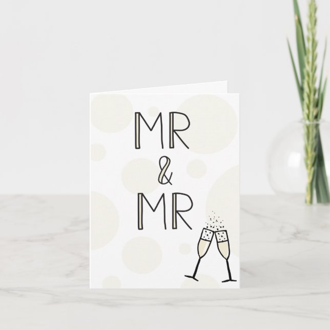 Mr & Mr Wedding Card (Front)