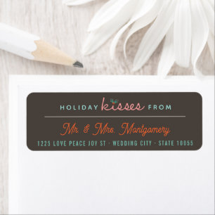 Mr & Mrs 1st Christmas Mistletoes Mariage de vacan