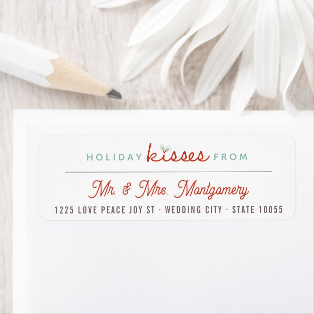 Mr & Mrs 1st Christmas Mistletoes Mariage de vacan (En situation)
