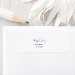 Mr & Mrs add family name date year wedding bow