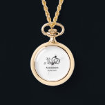 Mr & Mrs add family name date year wedding favour  Watch<br><div class="desc">design</div>