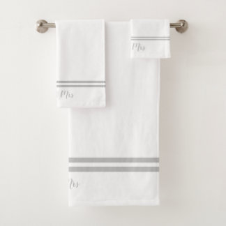 Mr & Mrs Bath Towel Set